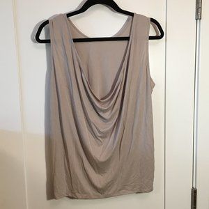 BCBG Ultra Soft Draped Back Sleeveless Top